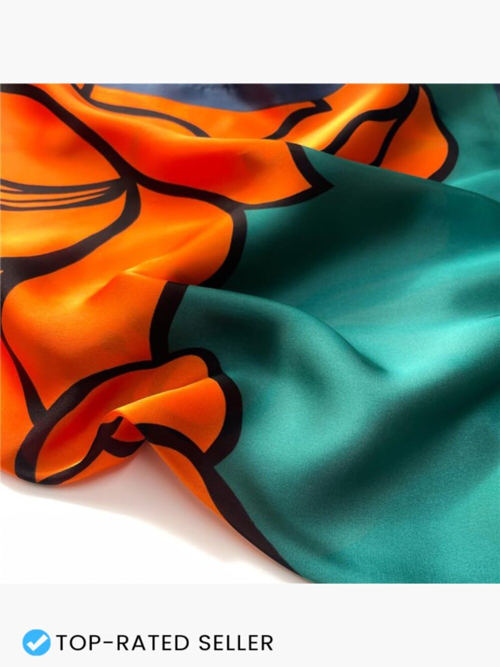 27.5" Square Satin Scarf Women's Hair Wrap Neck Bandana Versatile Styling Soft - Picture 7 of 7